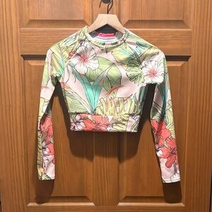 Floral Long Sleeve Rash Guard